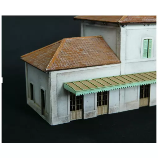 2 Wings for PLM station 5 doors Wood Modelism 201010 - N 1/160