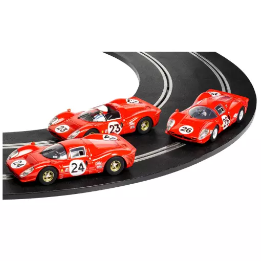 Pakket Triple 1967 Daytona 24 - SCALEXTRIC 4391A - 1/32 - Super Slot