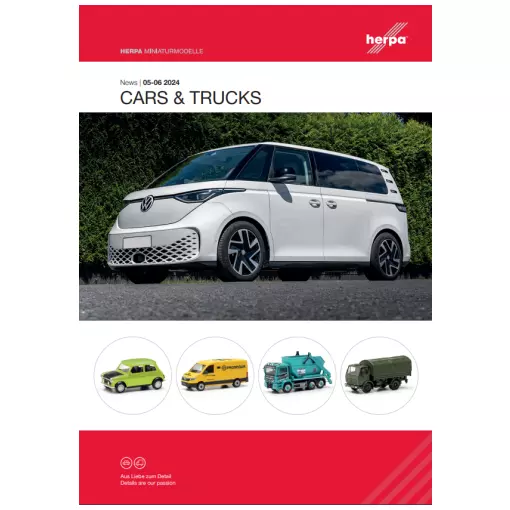 Nieuwe producten brochure juni 2024 - Vrachtwagens/Auto's & Vleugels - HERPA HE-DEP-2024 - 24 pagina's