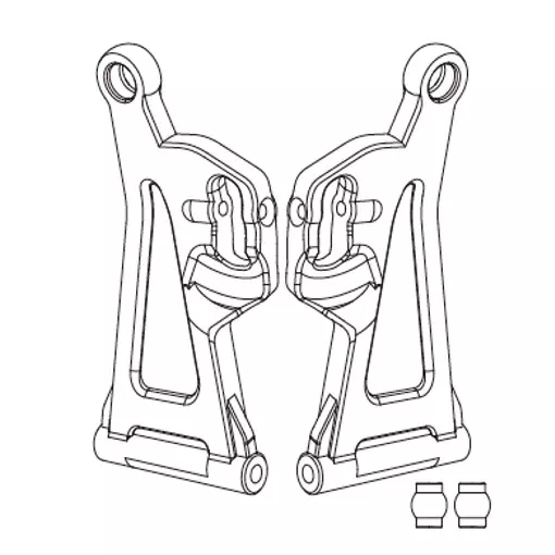 Horquillas de suspensión delantera inferior (x2) para Hyper Go - MJX 14220B - 1/14