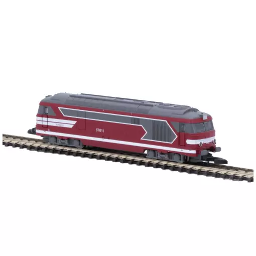 Locomotive Diesel BB 67611 Capitole - Azar Models L01-CA1D - Z 1/220 - SNCF - 2R - EP VI - Digital