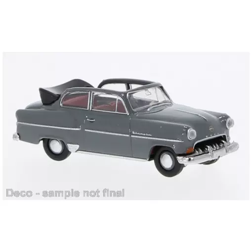 Opel Olympia Rekord découvrable, gris foncé, 1954 - Brekina 20250 - HO 1/87