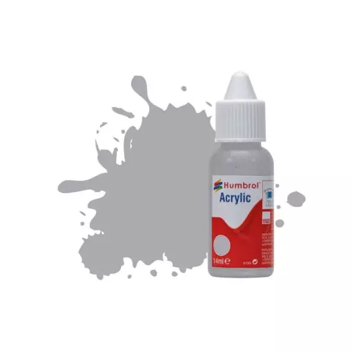 Peinture acrylique n°166 - couleur gris avion clair MAT HUMBROL DB00166 | 14 mL