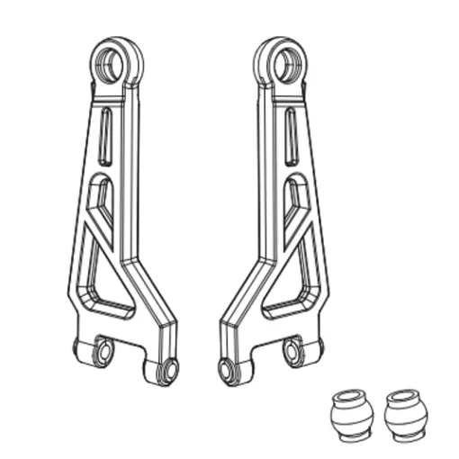 Bovenste ophangingsarm voor (x2) - MJX 16210 - 1/16