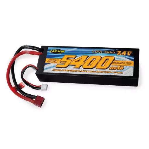 Batería LiPo 2S 7.4V - Carson 500608234 - 5400 mAh - 60C