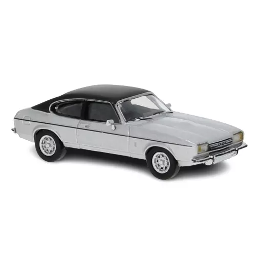 Ford Capri Mark II - Gris Métallisé + Toit Noir Mat - PCX 870068 - HO 1/87 