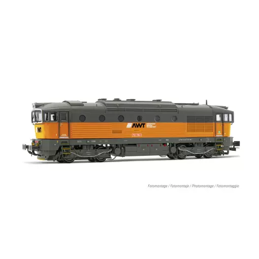 Locomotive diesel D753.7 - Rivarossi HR2928S - HO 1/87 - Privée - EP V-VI - DCC Son