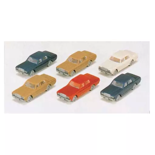 6 Voitures Toyota Crown - Kato K23-500 - N 1/160