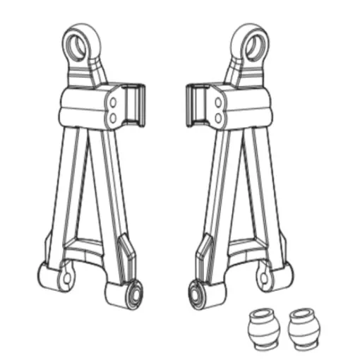 Draagarmen voorwielophanging (x2) voor Hyper Go - MJX 16220 - 1/16