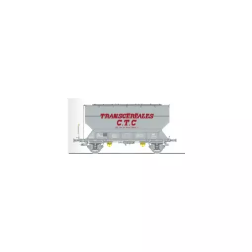 Getreidewaggon FAUVET-GIREL TRANSCEREALES "CTC" - Ree Modèles WB883 - HO 1/87 - SNCF - Ep IV/V - 2R