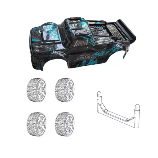 Body + wheels kit for 14301 - MJX 1430A - 1/14