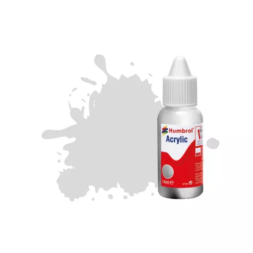 Peinture acrylique n°11 - couleur argent METALLIQUE HUMBROL DB0011 - 14 mL