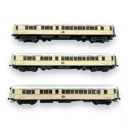 Set von 3 Autos Betten S1 - LS Models 49139 - HO 1/87 - CIWL - Ep II - 2R