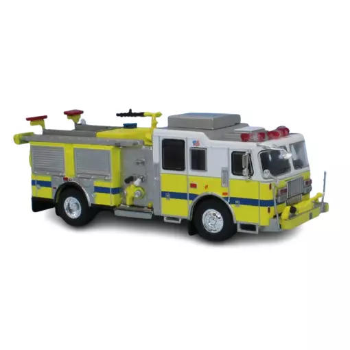 Camion de Pompier - Seagrave Marauder II - Jaune/Blanc - 2012 - PCX 870687 - HO 1/87 