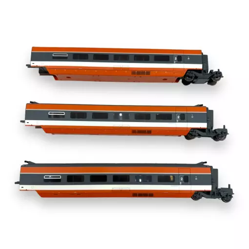 Set mit 3 Wagen TGV Sud-Est 1981 - Jouef HJ3015 - SNCF - HO 1/87 - EP IV - 2R