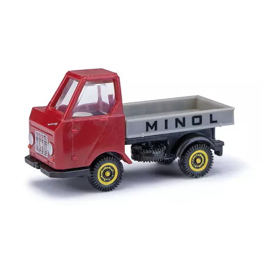 Multicar M22 vrachtwagen met "Minol" platform - Busch 211014405 - N 1/160