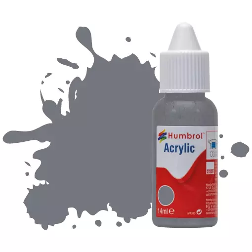 Peinture acrylique n°164 - couleur gris mer foncé MAT HUMBROL DB0164 - 14 mL