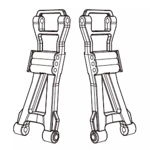 Horquillas de suspensión trasera (x2) para Hyper Go - MJX 16250 - 1/16