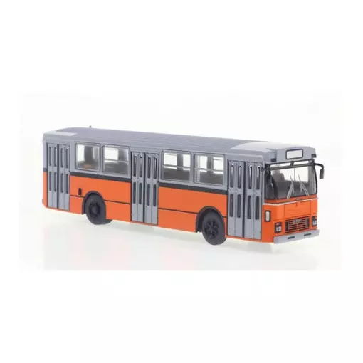 Bus Fiat 418 AL 1976 gris et orange - Brekina 59951 - HO 1/87