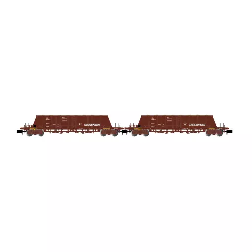 Coffret de 2 wagons Trémies Faoos "Transfesa" - Arnold HN6617 - N 1/160 - RENFE - EP IV-V