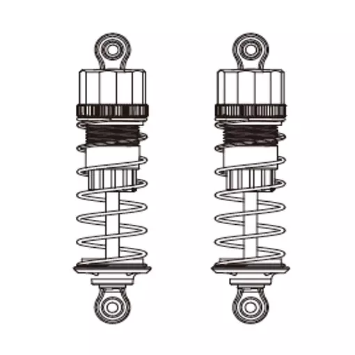 Amortiguadores hidráulicos (x2) para Hyper Go 16210 - MJX 16510R - 1/16