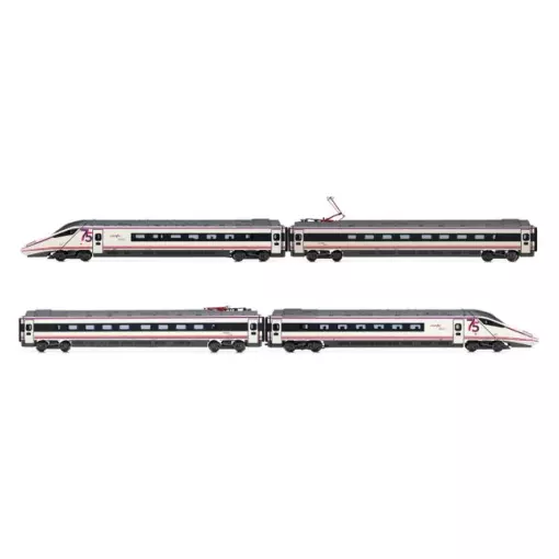 Set aus 4 Einheiten, Elektrotriebwagen S-114, Anstrich "75 Jahre RENFE" - Arnold HN2578 - N 1/160 - RENFE - Ep VI - Analog - 2R