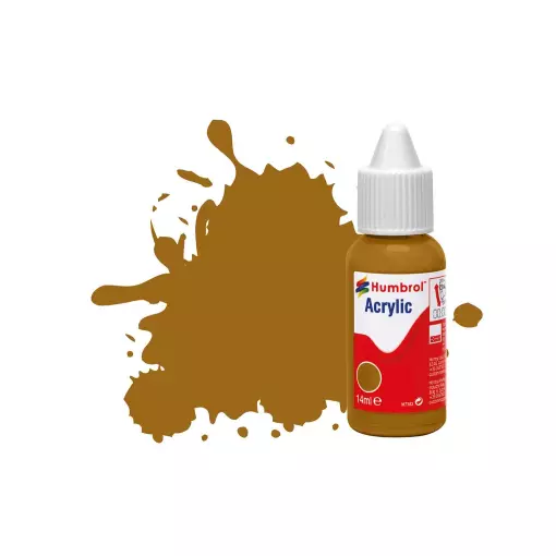 Peinture acrylique n°26 - couleur Kaki MAT HUMBROL DB0026 | 14 mL