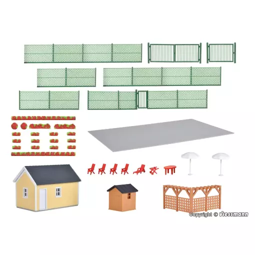 Pavillon de jardin potager KIBRI 38659 - HO 1/87