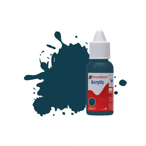 Peinture acrylique n°230 - couleur bleu Pru MAT - HUMBROL DB0230 | 14 mL