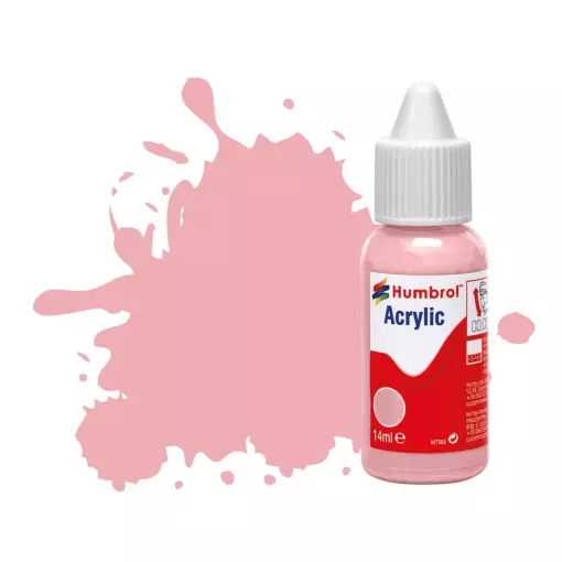 Peinture acrylique n°57 - couleur rose MAT HUMBROL DB0057 - 14 mL