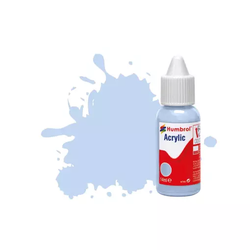 Peinture acrylique n°44 - couleur bleu pastel MAT HUMBROL DB0044 - 14 mL