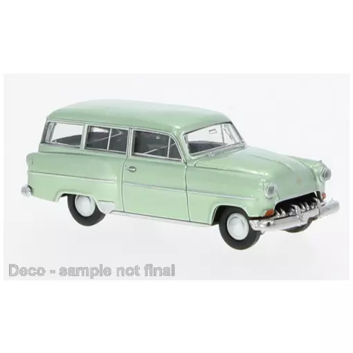 Opel Olympia Rekord Caravan, vert clair, 1954 - Brekina 20248 - HO 1/87