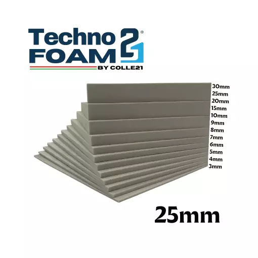 Mousse Techno Foam 25 mm - Colle21 229 - Format 30 x 21 cm