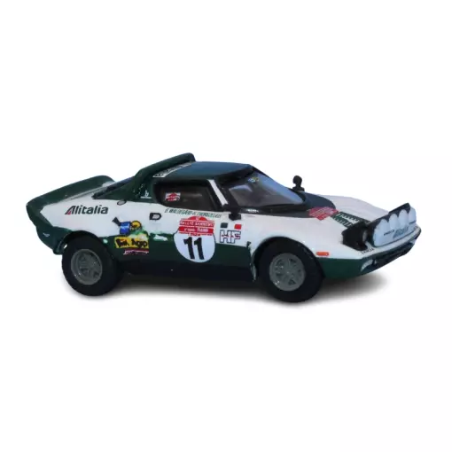 Lancia Stratos HF, No.11, Vainqueur Rallye San Remo, 1975 ( Björn Waldegard - Hans Thorszelius ) - Brekina 29654 - HO 1/87