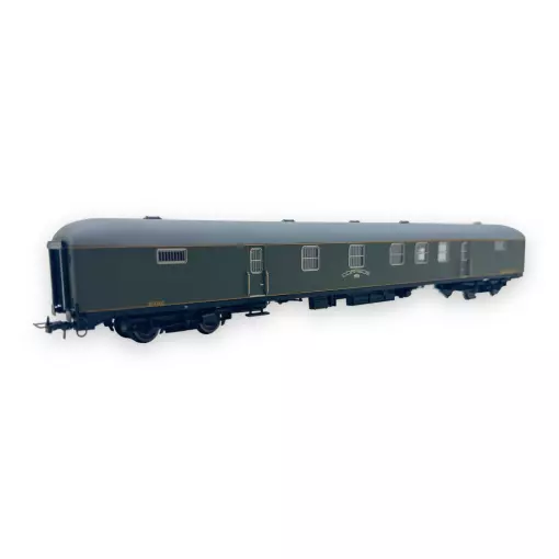 Furgone postale DGDC-3000, verde con strisce gialle in livrea originale - Electrotren HE4022 - HO 1/87 - RENFE - Ep III - 2R