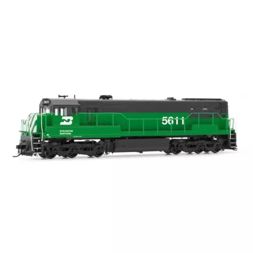 Locomotive diesel U25c 5611 - Rivarossi HR2887 - HO 1/87 - Burlington Northern - Ep III - Analogique - 2R