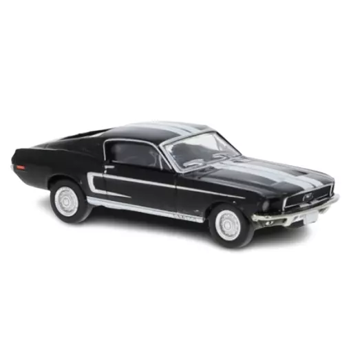 Ford Mustang Fastback Shelby GT 350 1968, noir / blanc - Brekina 19606 - HO 1/87