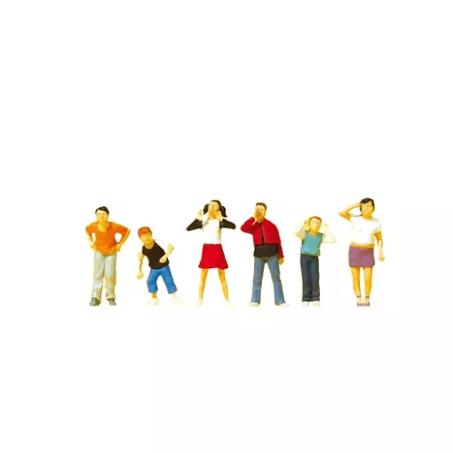 Lot de 6 enfants - Preiser 10556 - HO 1/87