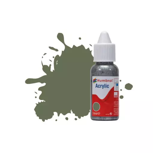 Peinture acrylique n°106 - couleur gris océan MAT HUMBROL DB0106 | 14 mL