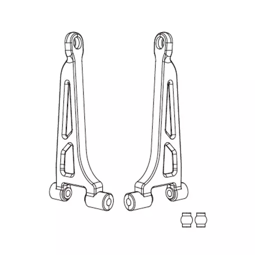 Draagarmen bovenste ophanging achter (x2) voor Hyper Go - MJX 14240B - 1/14