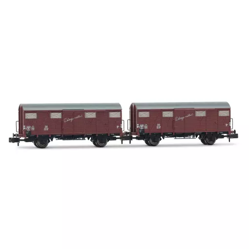 Coffret de 2 wagons couverts "Düngemittel" - Arnold HN6568 - N 1/160 - DB - EP III