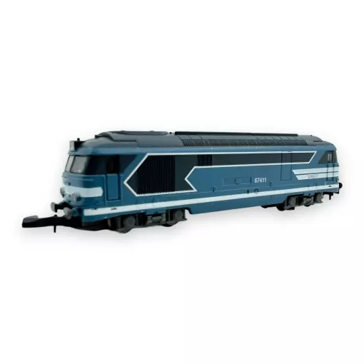 Diesellokomotive BB 67411 Blau - Azar Models L01-BL3A - Z 1/220 - SNCF - 2R - EP IV