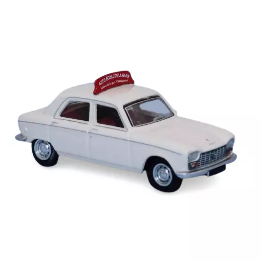 Peugeot 204 berlina 1968 Auto-École de la gare - SAI 6262 - HO 1/87