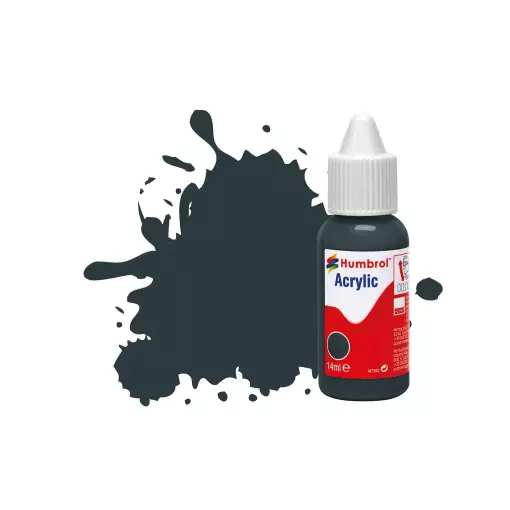 Peinture acrylique n°67 - couleur gris tank MAT HUMBROL DB0067 - 14 mL