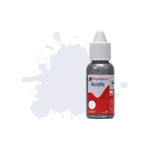 Peinture acrylique n°191 - couleur argent chromé MÉTALLIQUE HUMBROL DB0191 | 14 mL