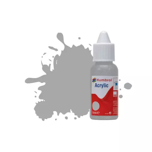 Peinture Acrylique - couleur Gris mouette Satiné - HUMBROL DB0129 | 14 mL