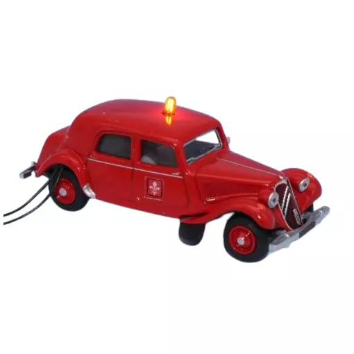 Citroën Traction 11B 1952 des pompiers de Lille - SAI 0911 - HO 1/87