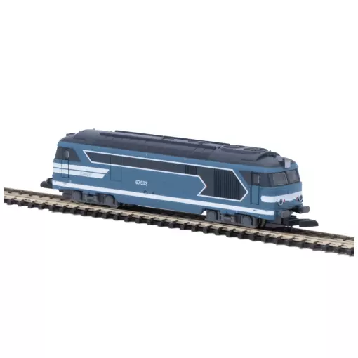 Diesellokomotive BB 67533 blau - Azar Models L01-BL4D - Z 1/220 - SNCF - 2R - EP IV - Digital