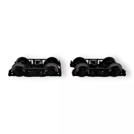 Set di due carrelli Y23 A - Nero - REE Modello XB102C01