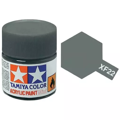 Peinture acrylique en pot - Gris RLM MAT XF22 - TAMIYA 81722 - 10ml